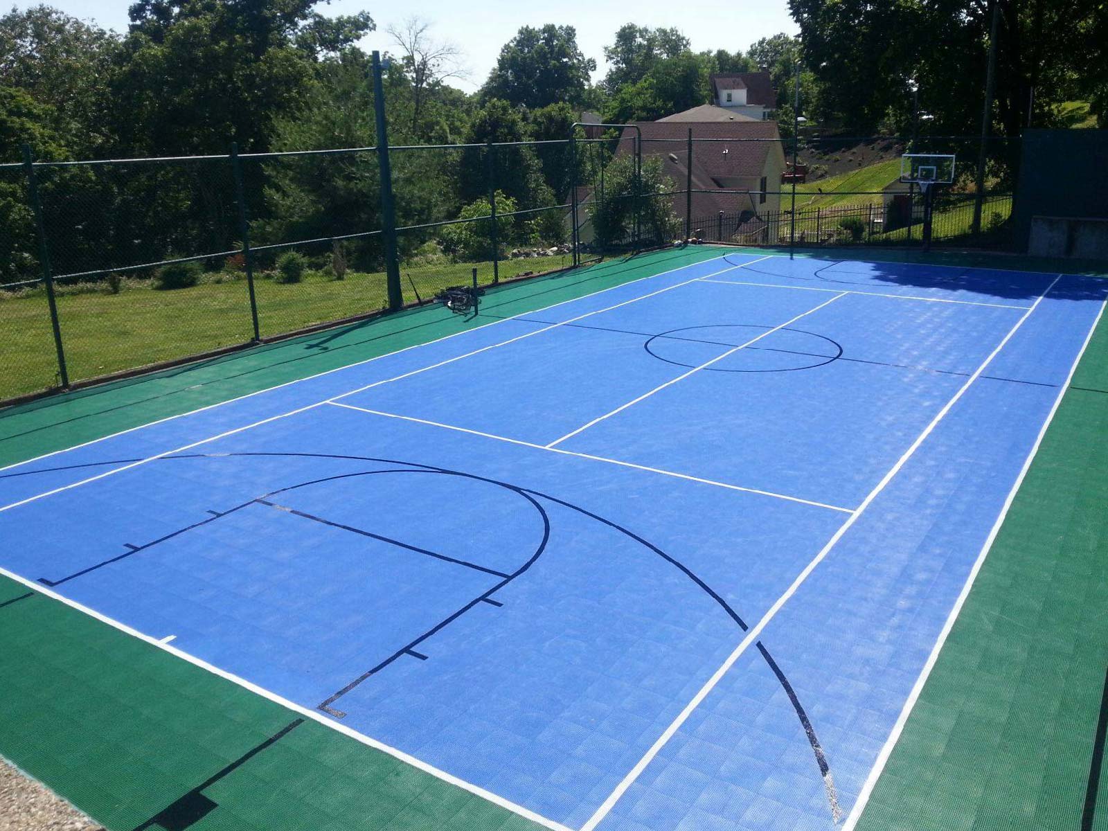 evergreen blue full multi court