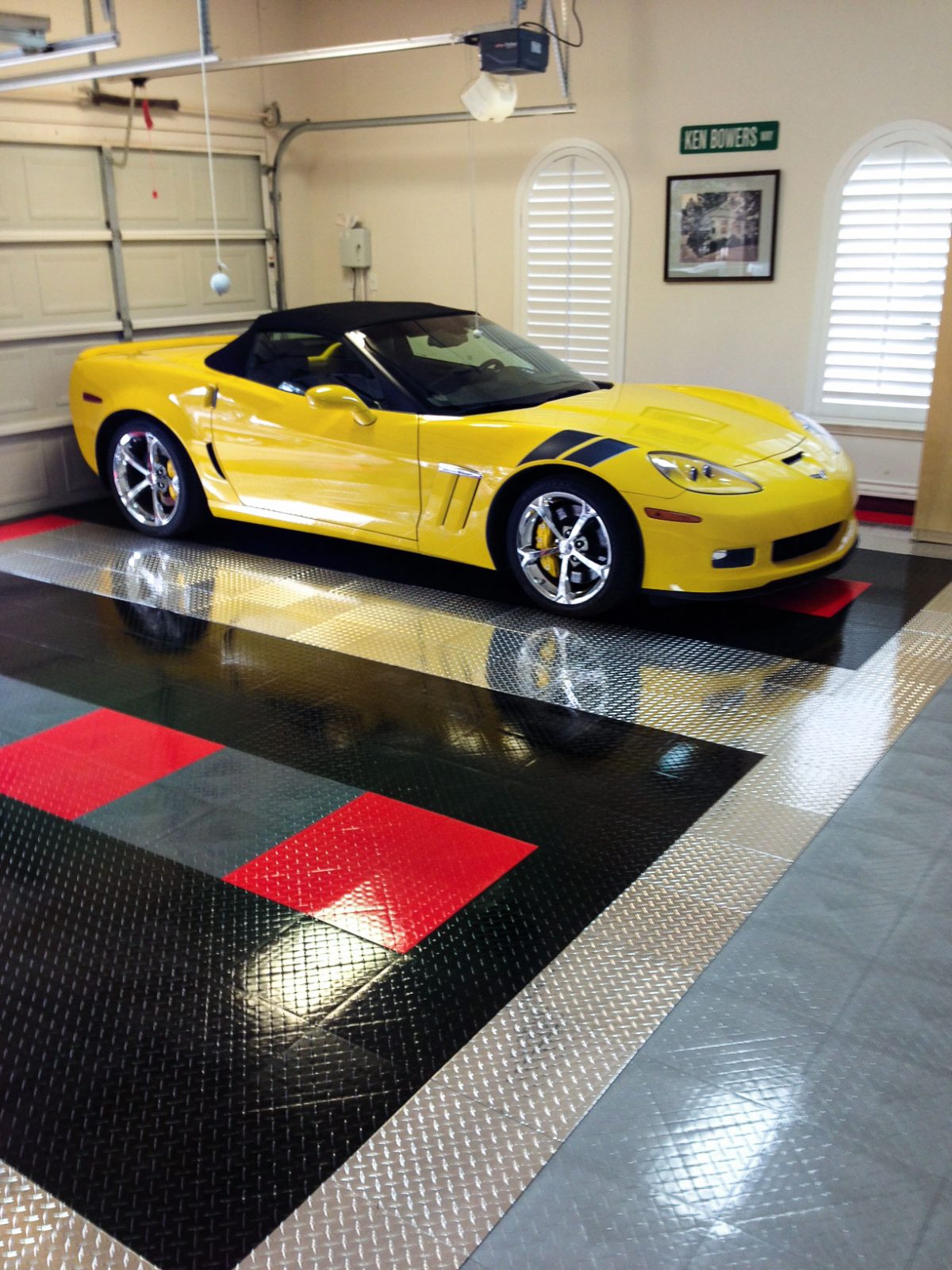 yellow corvette racedeck pro